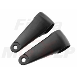 CZARNE UNIWERSALNE UCHWYTY MOCOWANIA REFLEKTORA PRZEDNIEJ LAMPY LAMPA 34MM - 41,5MM