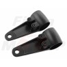 CZARNE UNIWERSALNE UCHWYTY MOCOWANIA REFLEKTORA PRZEDNIEJ LAMPY LAMPA 34MM - 41,5MM