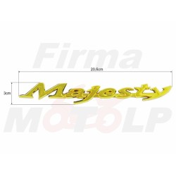 EMBLEMAT ZNACZEK NAKLEJKA 3D ZŁOTE TWORZYWO YAMAHA YP 125 250 400 MAJESTY