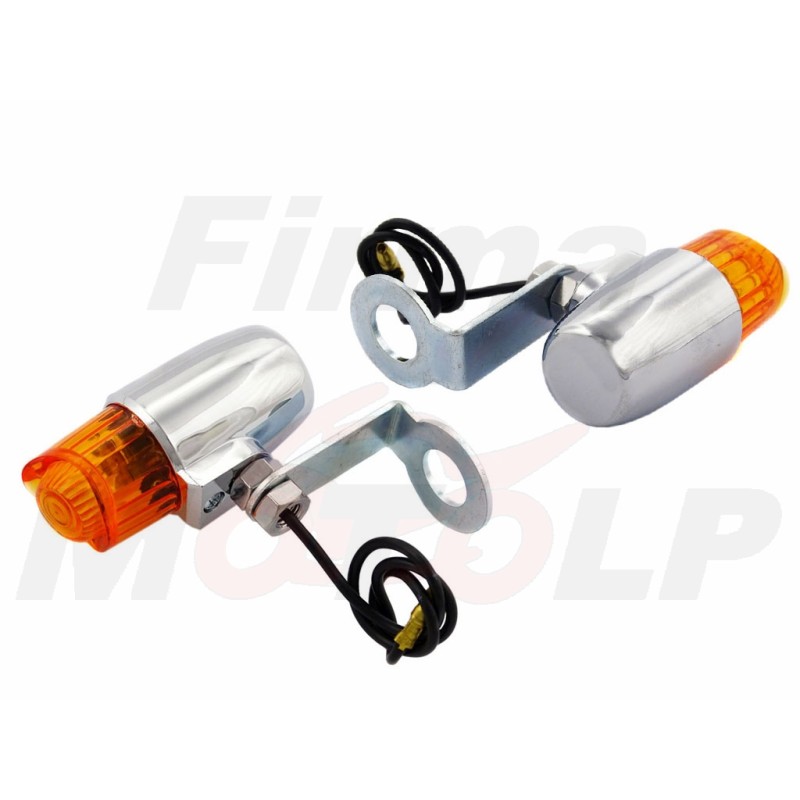 KIERUNKOWSKAZY KIERUNKI MIGACZE UNIWERSALNE CHROM DO MONTAŻU NA ŚRUBĘ 12MM