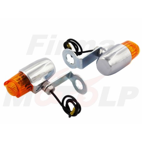 KIERUNKOWSKAZY KIERUNKI MIGACZE UNIWERSALNE CHROM DO MONTAŻU NA ŚRUBĘ 12MM