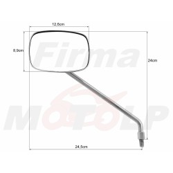 LUSTERKA CHROM METAL YAMAHA XV 125 250 535 VIRAGO M10 HOMOLOGACJA E11