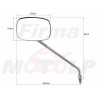 LUSTERKA CHROM METAL YAMAHA XV 125 250 535 VIRAGO M10 HOMOLOGACJA E11