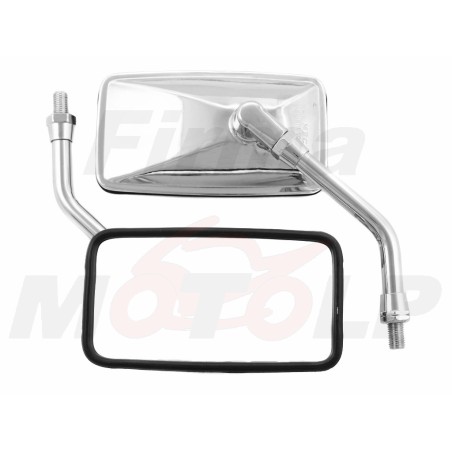 LUSTRA LUSTERKA CHROM METAL YAMAHA VIRAGO DRAGSTAR M10 PRAWY / LEWY GWINT HOMOLOGACJA E9