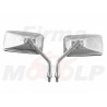 LUSTRA LUSTERKA CHROM METAL YAMAHA VIRAGO DRAGSTAR M10 PRAWY / LEWY GWINT HOMOLOGACJA E9