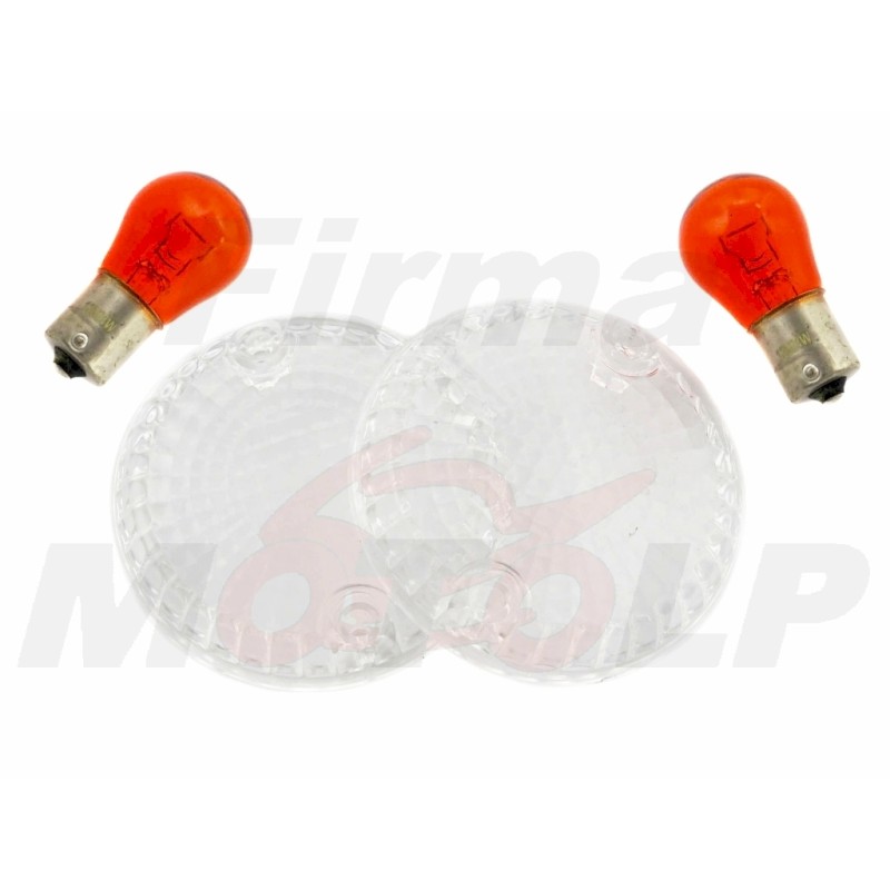 KLOSZ BIAŁE KLOSZE SZKIEŁKA KIERUNKOWSKAZÓW KAWASAKI VN 800 900 1500 VULCAN