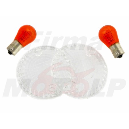 KLOSZ BIAŁE KLOSZE SZKIEŁKA KIERUNKOWSKAZÓW KAWASAKI VN 800 900 1500 VULCAN