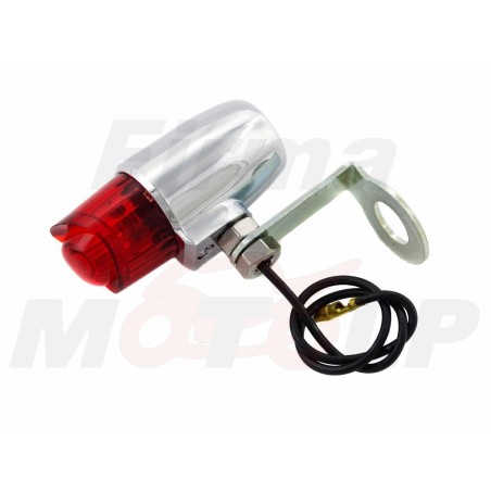 TYLNA LAMPA LAMPKA TYŁ UNIWERSALNA CHROM DO MONTAŻU NA ŚRUBĘ 12MM 12V 10W