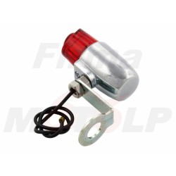 TYLNA LAMPA LAMPKA TYŁ UNIWERSALNA CHROM DO MONTAŻU NA ŚRUBĘ 12MM 12V 10W