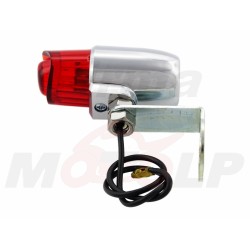 TYLNA LAMPA LAMPKA TYŁ UNIWERSALNA CHROM DO MONTAŻU NA ŚRUBĘ 12MM 12V 10W