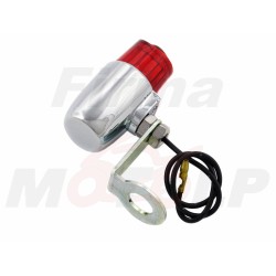 TYLNA LAMPA LAMPKA TYŁ UNIWERSALNA CHROM DO MONTAŻU NA ŚRUBĘ 12MM 12V 10W