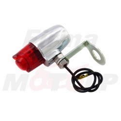 TYLNE LAMPY LAMPKI TYŁ UNIWERSALNE CHROM DO MONTAŻU NA ŚRUBĘ 12MM 12V 10W