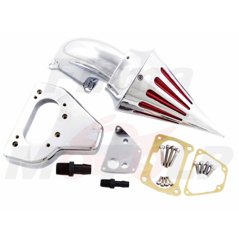 TUNINGOWY STOŻKOWY FILTR POWIETRZA CHROM METAL HONDA VTX 1800 roczniki 2002-2009