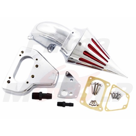 TUNINGOWY STOŻKOWY FILTR POWIETRZA CHROM METAL HONDA VTX 1800 roczniki 2002-2009