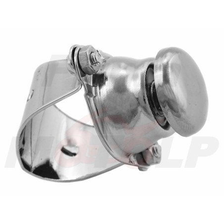 WŁĄCZNIK KLAKSONU KLAKSON MONOSTABLINY METAL CHROM NA KIEROWNICĘ 22MM