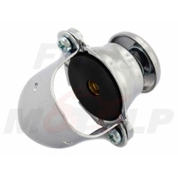 WŁĄCZNIK KLAKSONU KLAKSON MONOSTABLINY METAL CHROM NA KIEROWNICĘ 22MM