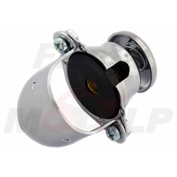 WŁĄCZNIK KLAKSONU KLAKSON MONOSTABLINY METAL CHROM NA KIEROWNICĘ 22MM