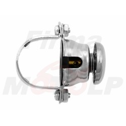 WŁĄCZNIK KLAKSONU KLAKSON MONOSTABLINY METAL CHROM NA KIEROWNICĘ 22MM