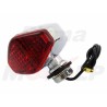 UNIWERSALNE MINI TYLNE LAMPY TYŁ LAMPA STOP CZERWONE CHROMOWANE METALOWE