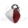 UNIWERSALNE MINI TYLNE LAMPY TYŁ LAMPA STOP CZERWONE CHROMOWANE METALOWE