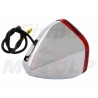 UNIWERSALNE MINI TYLNE LAMPY TYŁ LAMPA STOP CZERWONE CHROMOWANE METALOWE