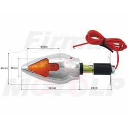 MIGACZE KIERUNKOWSKAZY KIERUNKI DO KIEROWNICY METAL CHROM HOMOLOGACJA E1